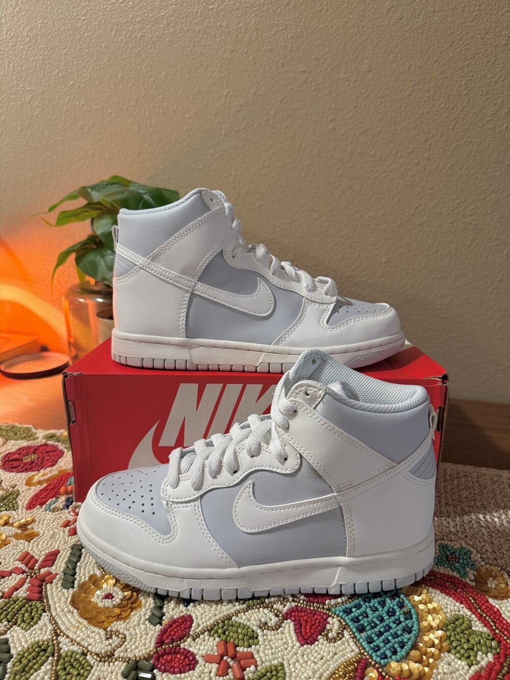 Nike Dunk High GS Summit White Football Grey Pure Platinum Fog SB DB2179 107